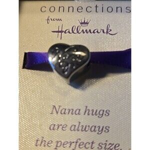 Connections from Hallmark Stainless Steel Nana Grandmother Heart Charm NIB